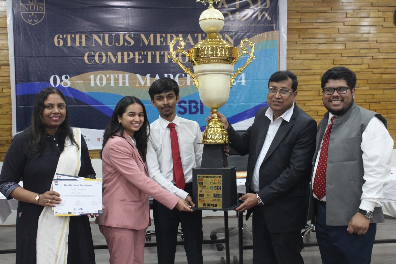NUJS Kolkata Hosts 6th Mediation Competition, 2024, NLU Jodhpur Emerge As Winners