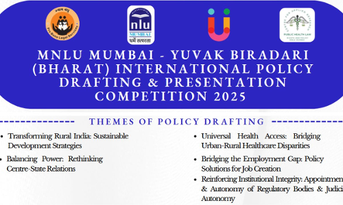 MNLU Mumbai In Collaboration With Yuvak Biradari (Bharat) To Organize The International Policy Drafting & Presentation Competition 2025