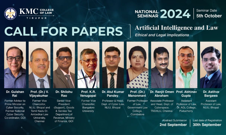 KMC College Of Law: National Seminar On Artificial Intelligence And Law