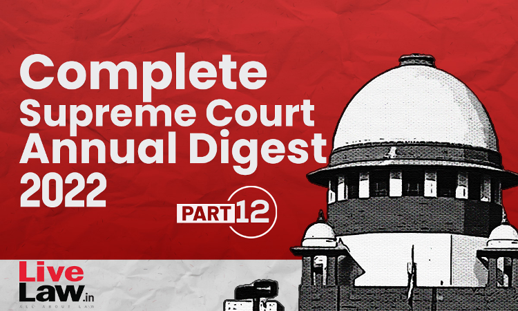 Complete Supreme Court Yearly Digest Part-12 [Last Part]